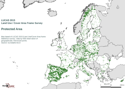 LUCAS 2015 Protected areas